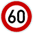 знак ограничение 60